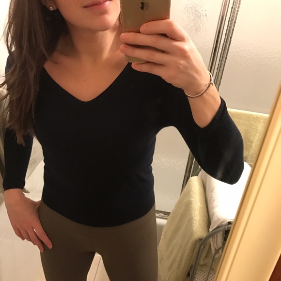 J. Crew Sweaters - J.Crew Merino V-Neck - Navy